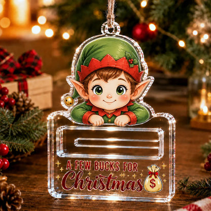 🔥Last Day 60% OFF🎄A Few Bucks For Christmas™ Crystal Acrylic Money Holder Ornament