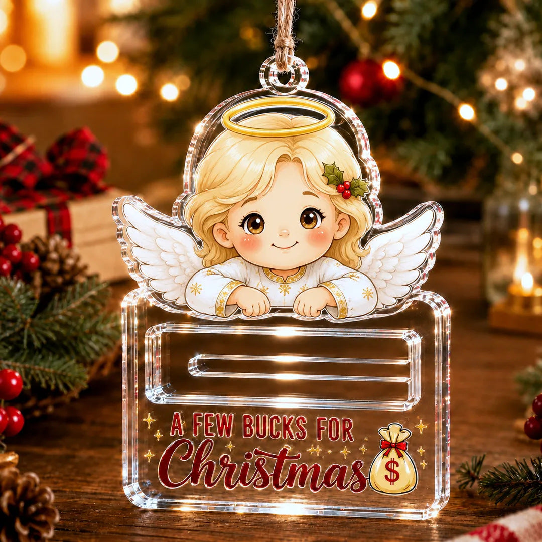 🔥Last Day 60% OFF🎄A Few Bucks For Christmas™ Crystal Acrylic Money Holder Ornament
