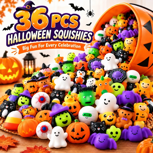 🔥Last Day 50% OFF - 🎃 36PCS Halloween Mochi Squishy Toys