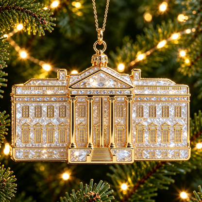 USA Landmark Crystal Christmas Ornaments – Luxury Crystal Christmas Ornaments 🎄✨