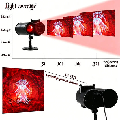 ☠️Halloween Skull Dynamic Light 10 Unique HD Projection Patterns