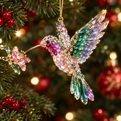🦋 🦚Christmas Gift Butterfly Ornament – Luxury Crystal Christmas Ornaments 🎄✨
