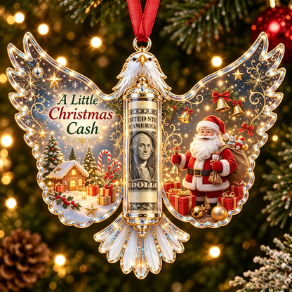 🦅 💵 Christmas Cash Gift Bald Eagle Ornament – Holiday Money Holder Keepsake 🎄 ✨