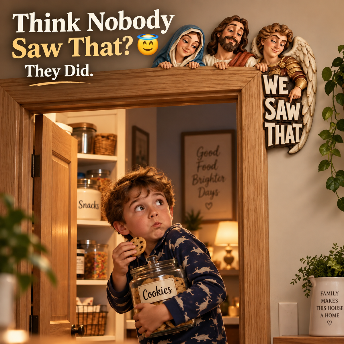 ✝️ 👀 WE SAW THAT Christian Door Topper & Mantel Decor