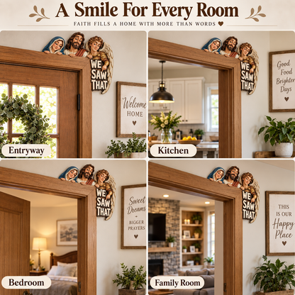 ✝️ 👀 WE SAW THAT Christian Door Topper & Mantel Decor