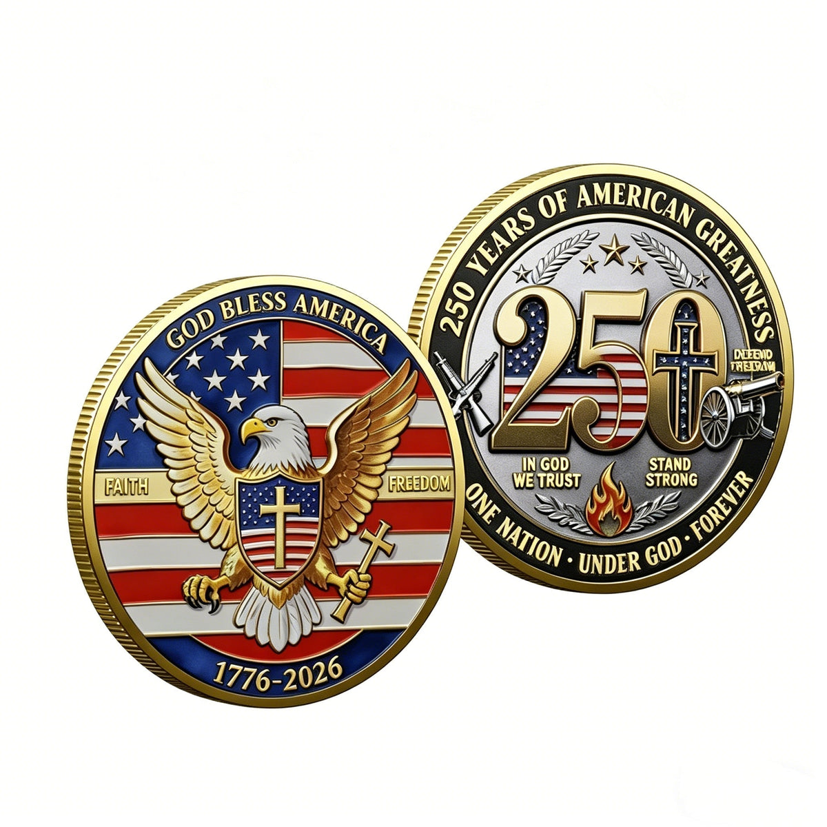 🔥 Last 50pcs 🔥🎁9PCS USA 250th Anniversary Commemorative Coin Gift Set