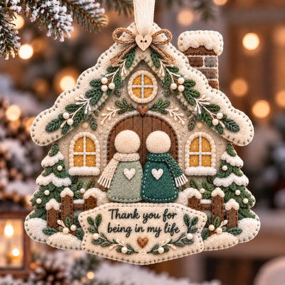 Thank You for Being in My Life🧵 Felt-Inspired Christmas Ornament