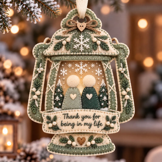 Thank You for Being in My Life🧵 Felt-Inspired Christmas Ornament