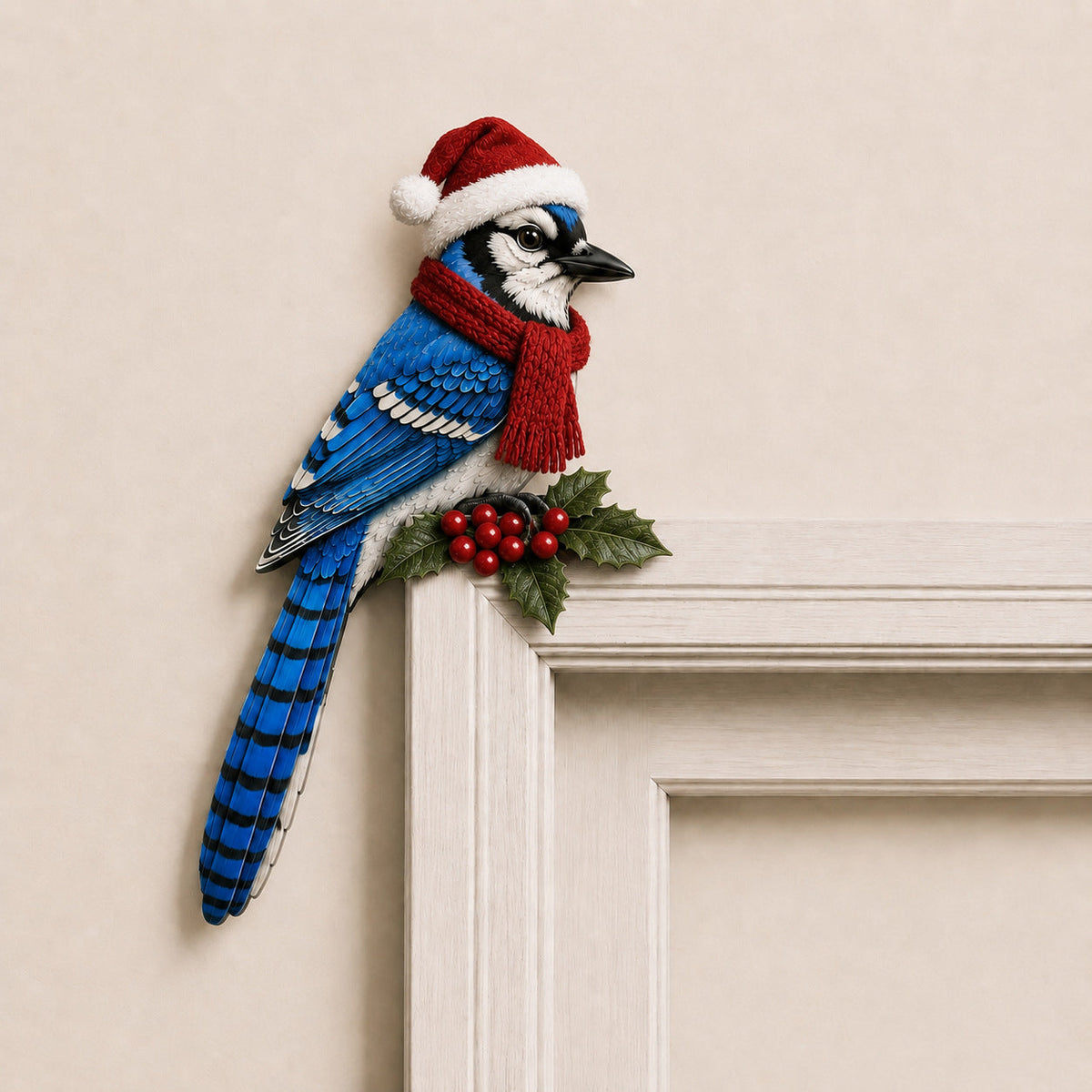 🎄 🐦 Christmas Bird  Door Topper & Mantel Decor