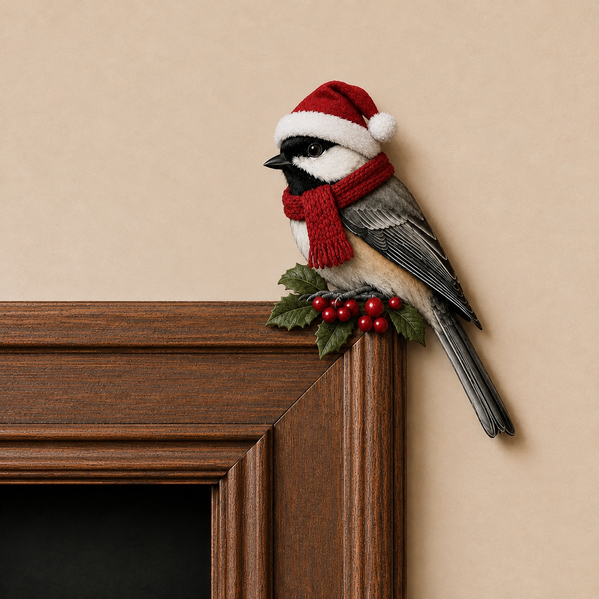 🎄 🐦 Christmas Bird  Door Topper & Mantel Decor