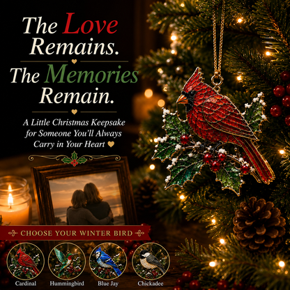 🐦🎄Winter Birds Memorial Christmas Ornaments