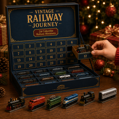 🚂Trains & Rail Vehicles Advent Calendar 2026 | 24 Collectible Mini Railway Models