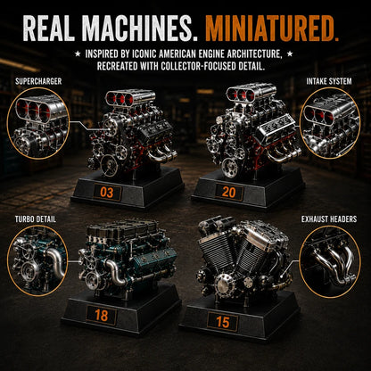 🚗American Engine Legends Advent Calendar | 24 Unique Mini Classic Engine Models