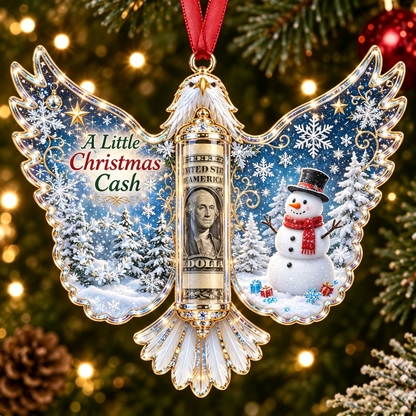 🦅 💵 Christmas Cash Gift Bald Eagle Ornament – Holiday Money Holder Keepsake 🎄 ✨
