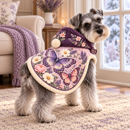Garden Wildlife Pet Warm Cloak | Soft Fleece Hooded Pet Outfit