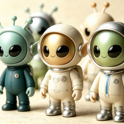 👽🛸Alien Crew Advent Calendar | 24 Unique Mini Alien Figures