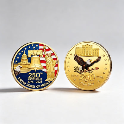 🔥 Last 50pcs 🔥🎁9PCS USA 250th Anniversary Commemorative Coin Gift Set