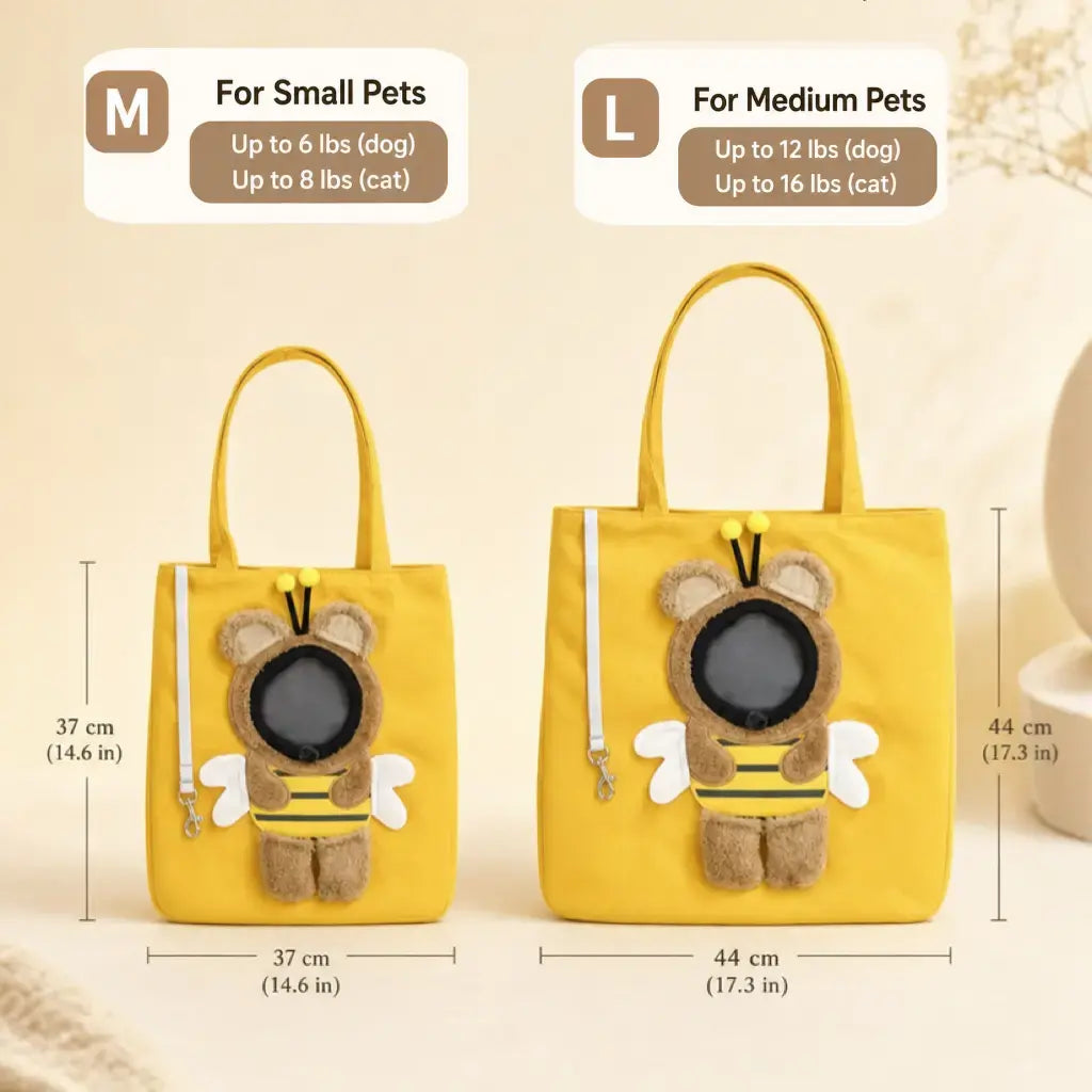Soft Breathable Cat Tote Bag, Small Dog Travel Shoulder Bag for Outdoor Travel