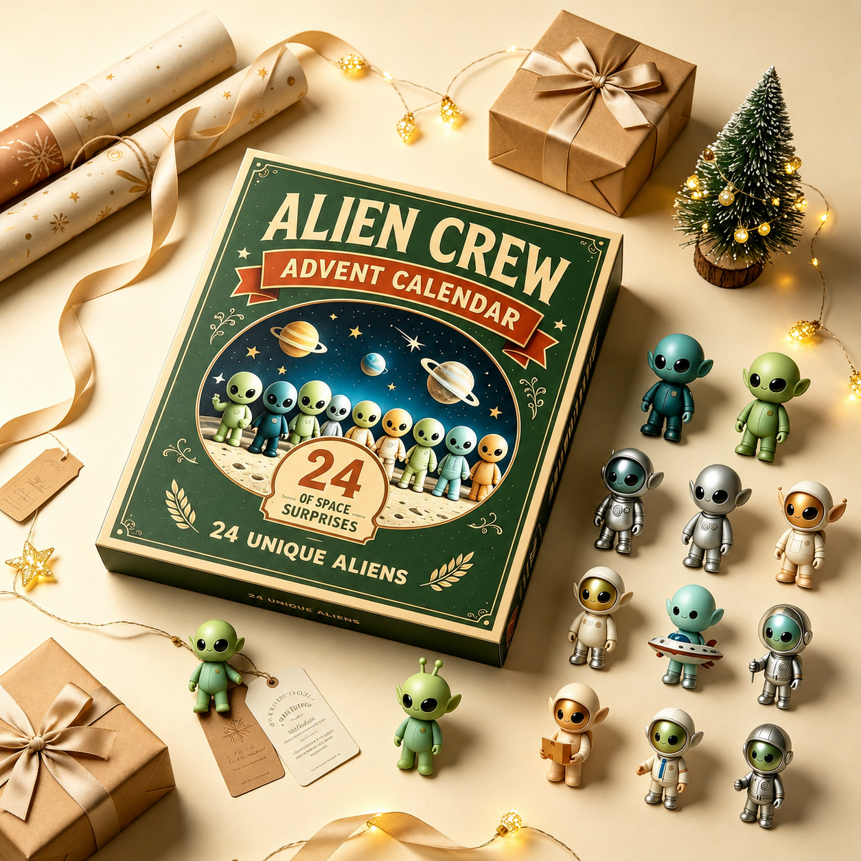 👽🛸Alien Crew Advent Calendar | 24 Unique Mini Alien Figures