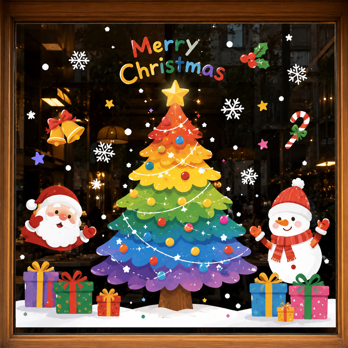 Christmas decorations 🎄Window Static Cling