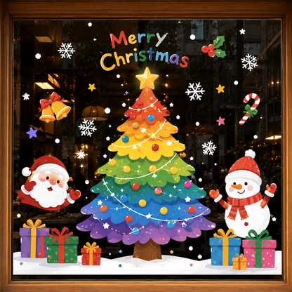 Christmas decorations 🎄Window Static Cling