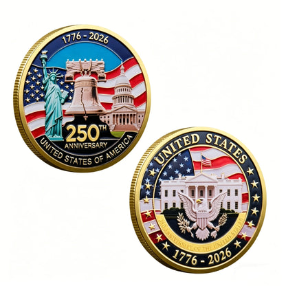 🔥 Last 50pcs 🔥🎁9PCS USA 250th Anniversary Commemorative Coin Gift Set