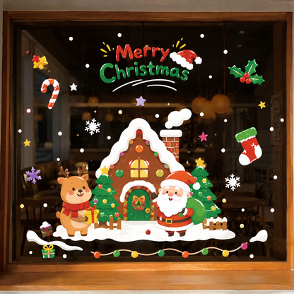 Christmas decorations 🎄Window Static Cling