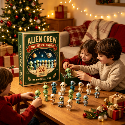 👽🛸Alien Crew Advent Calendar | 24 Unique Mini Alien Figures