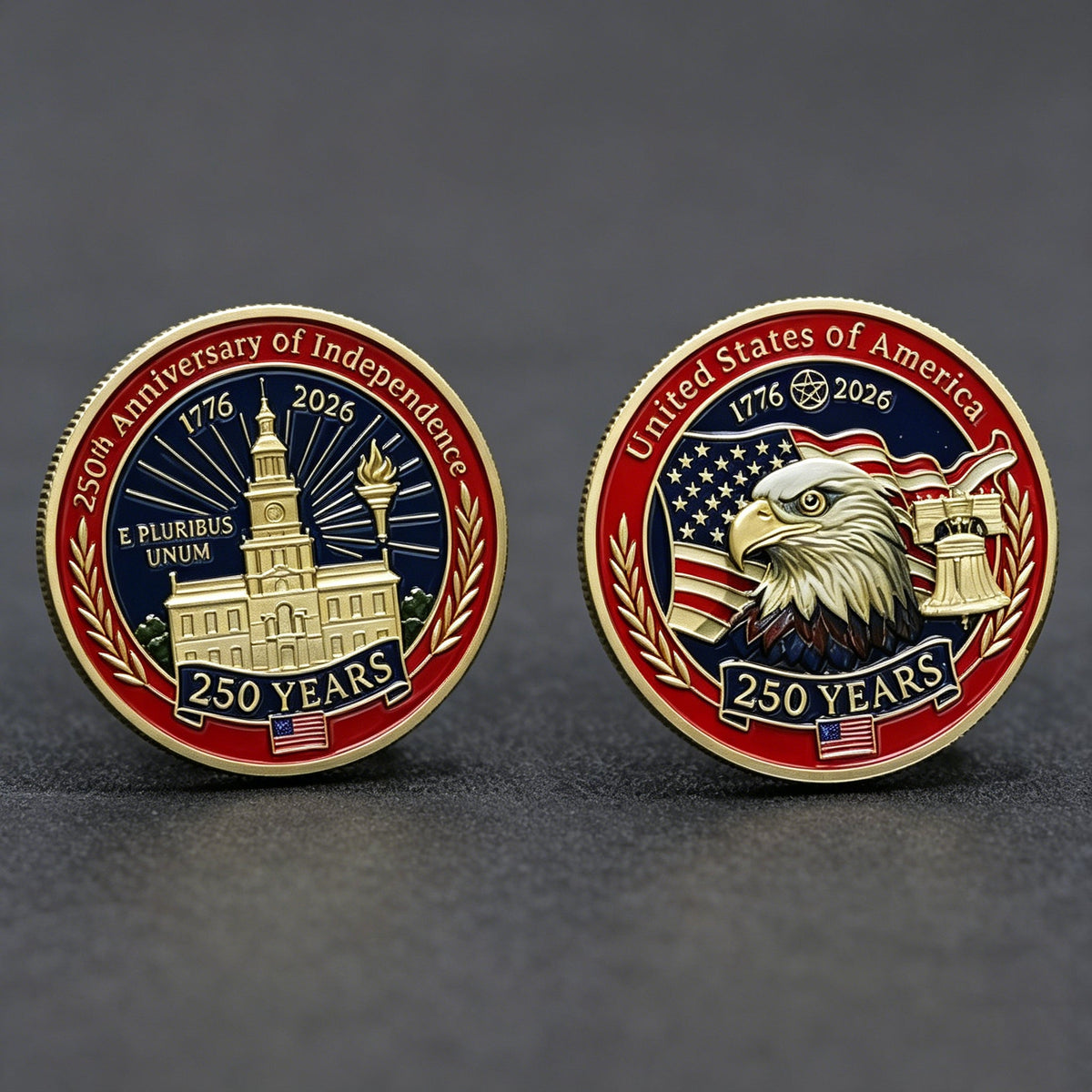 🔥 Last 50pcs 🔥🎁9PCS USA 250th Anniversary Commemorative Coin Gift Set