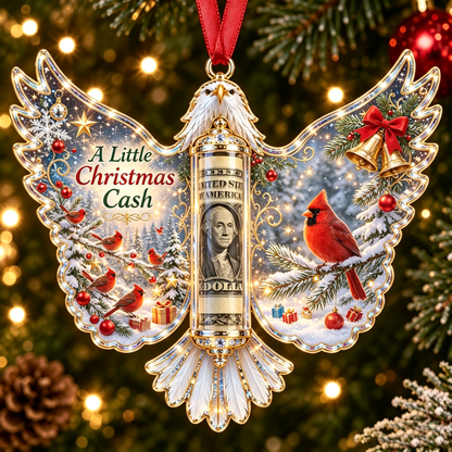 🦅 💵 Christmas Cash Gift Bald Eagle Ornament – Holiday Money Holder Keepsake 🎄 ✨