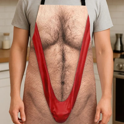 👨‍🍳🥩Realistic Hairy Chest Novelty Apron