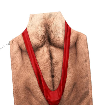 👨‍🍳🥩Realistic Hairy Chest Novelty Apron
