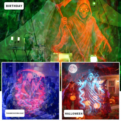 ☠️Halloween Skull Dynamic Light 10 Unique HD Projection Patterns