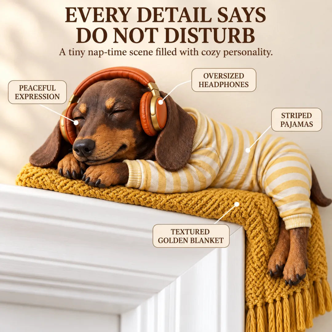 🐕‍🦺 Sleeping Dachshund Door Frame Decoration & Mantel Decoration