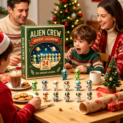 👽🛸Alien Crew Advent Calendar | 24 Unique Mini Alien Figures