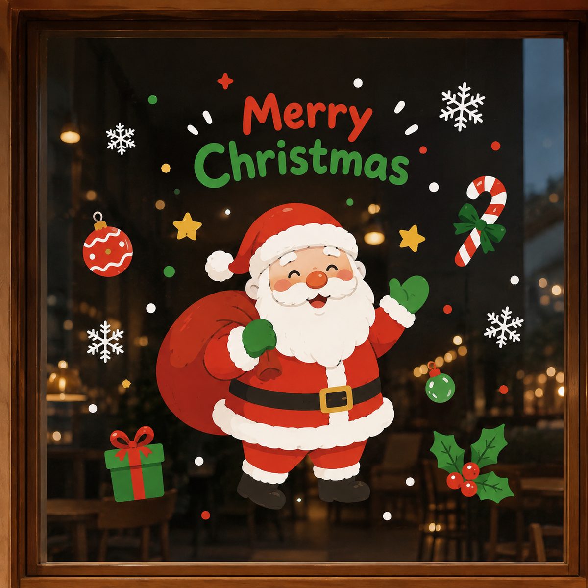 Christmas decorations 🎄Window Static Cling