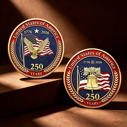 🔥 Last 50pcs 🔥🎁9PCS USA 250th Anniversary Commemorative Coin Gift Set