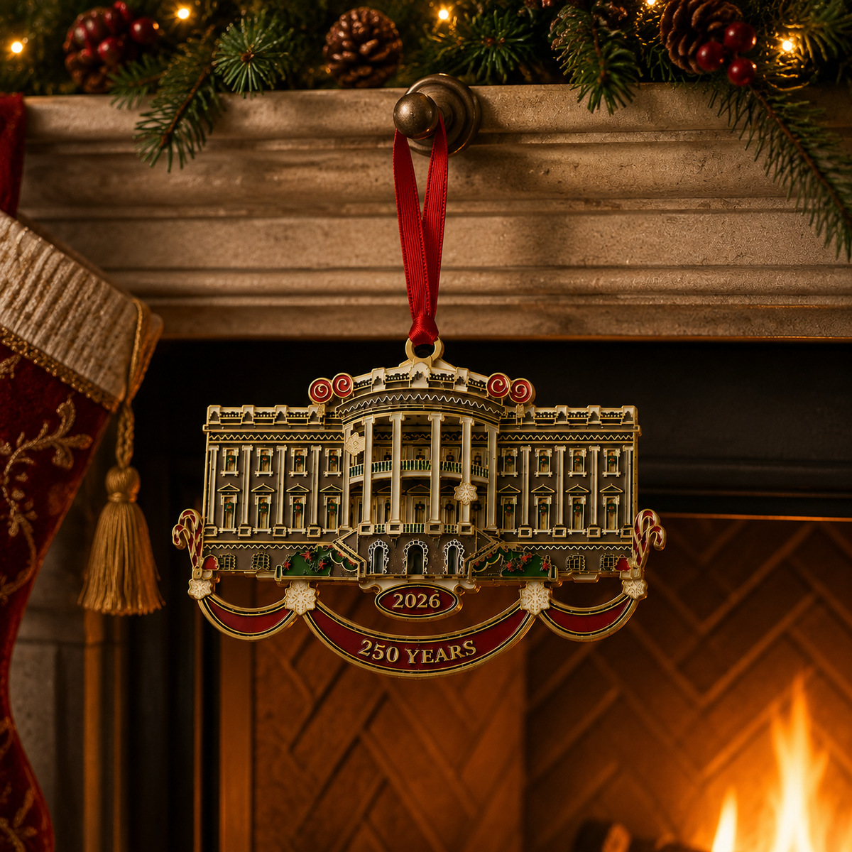 🕋✨White House Christmas tree ornaments – Holiday Keepsake🎁