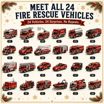 🚒🎁Fire Rescue Advent Calendar | 24 Unique Die‑Cast Fire