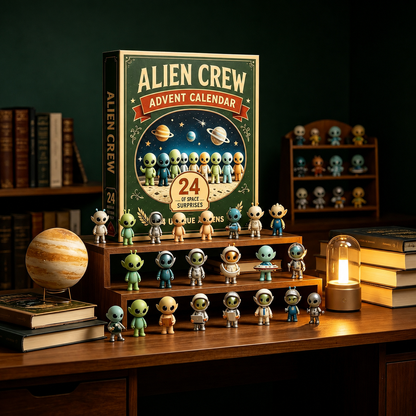 👽🛸Alien Crew Advent Calendar | 24 Unique Mini Alien Figures