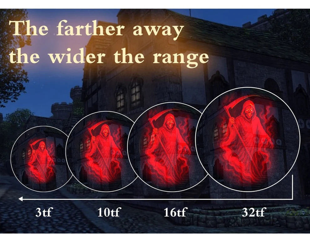 ☠️Halloween Skull Dynamic Light 10 Unique HD Projection Patterns