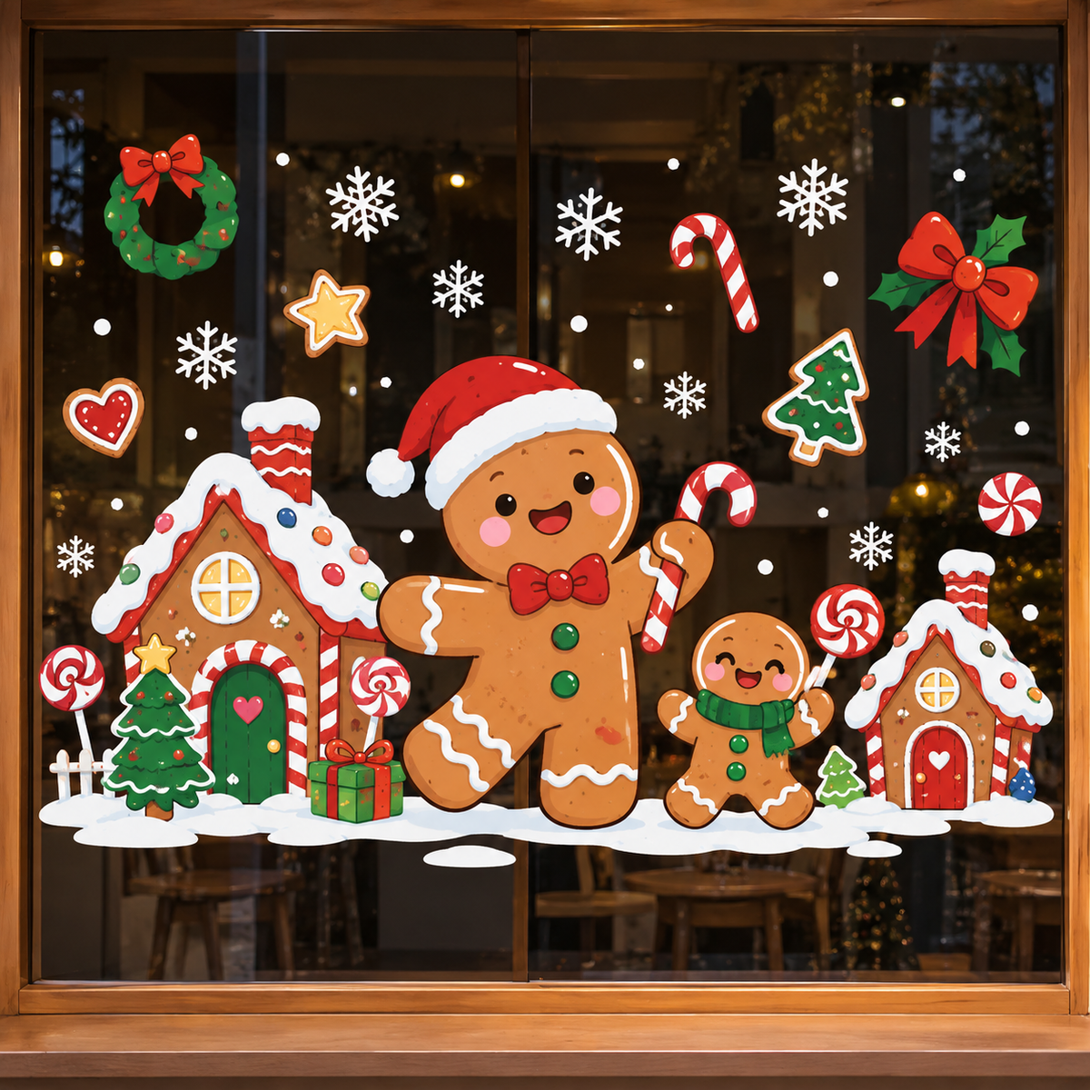 Christmas decorations 🎄Window Static Cling
