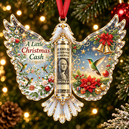 🦅 💵 Christmas Cash Gift Bald Eagle Ornament – Holiday Money Holder Keepsake 🎄 ✨