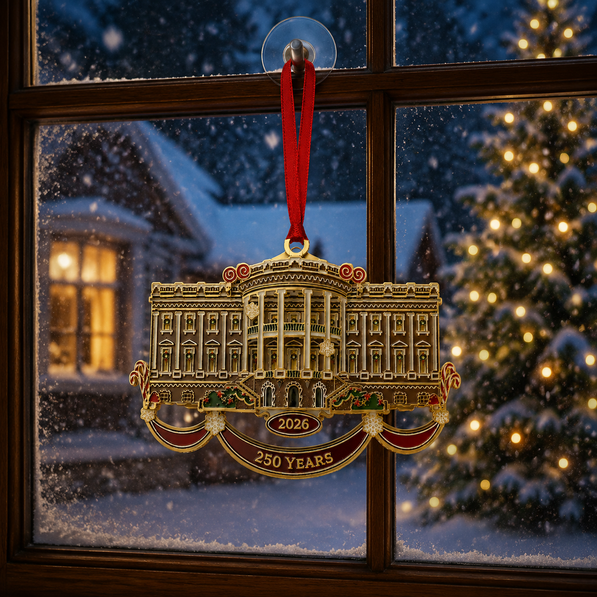 🕋✨White House Christmas tree ornaments – Holiday Keepsake🎁