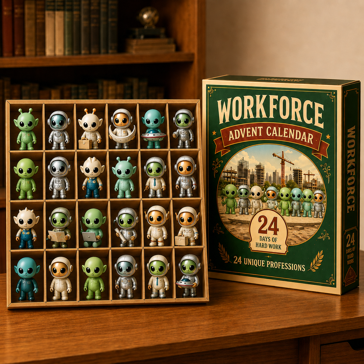 👽🛸Alien Crew Advent Calendar | 24 Unique Mini Alien Figures