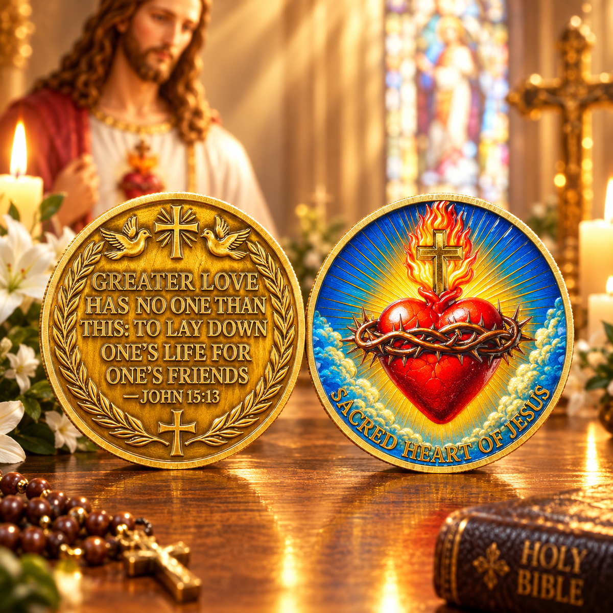 ✝️ Sacred Heart of Jesus Coin — A Reminder of His Greatest Love