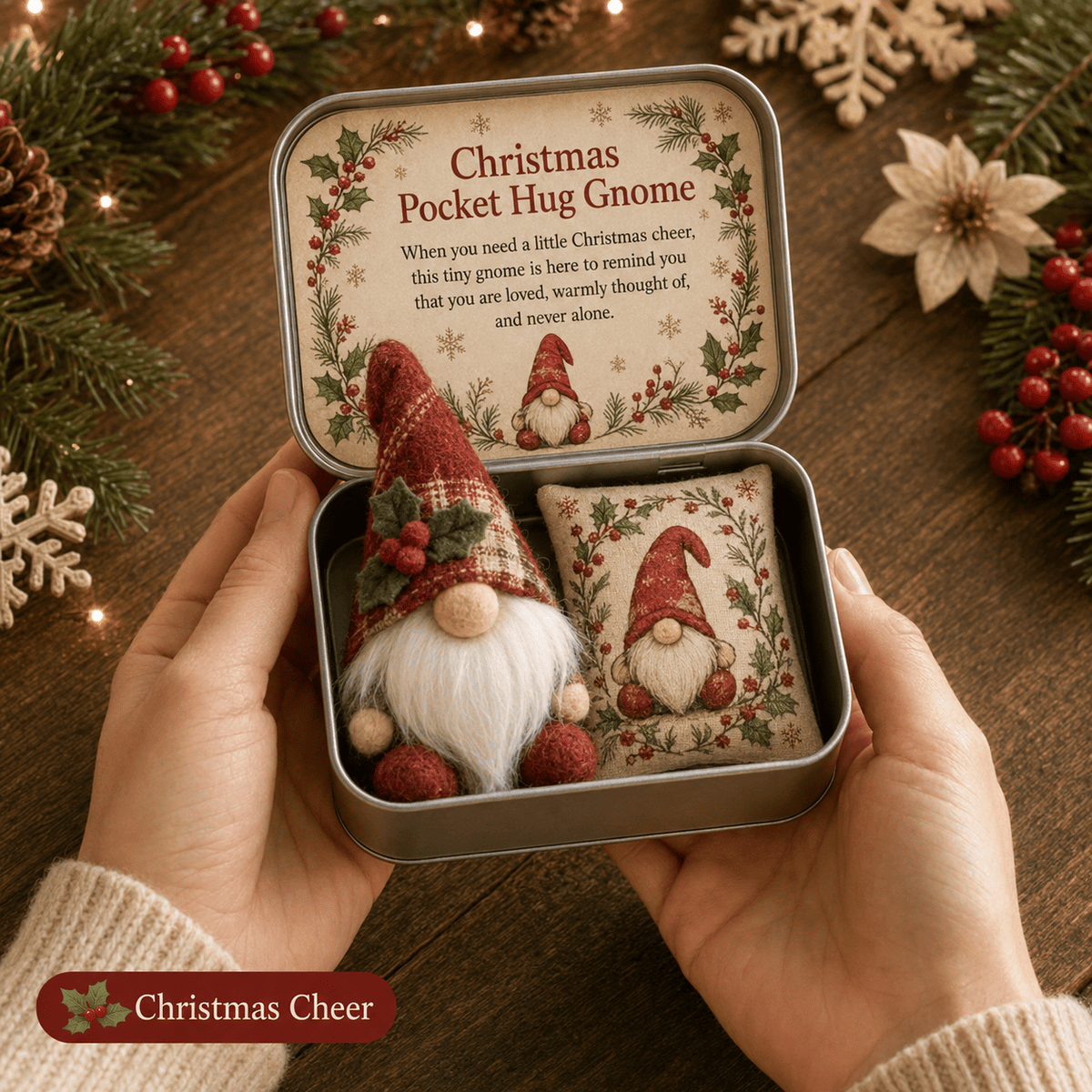 🔥Last Day 50% OFF -💌 Pocket Hug Gnome Comfort Gift Tin