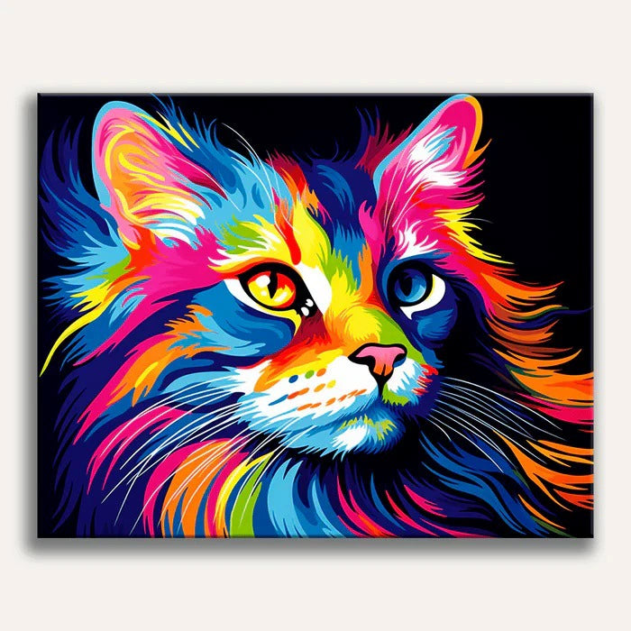 Paint by Numbers - Rainbow Feline