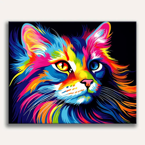Paint by Numbers - Rainbow Feline