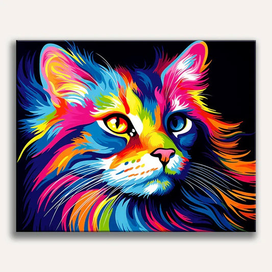 Paint by Numbers - Rainbow Feline